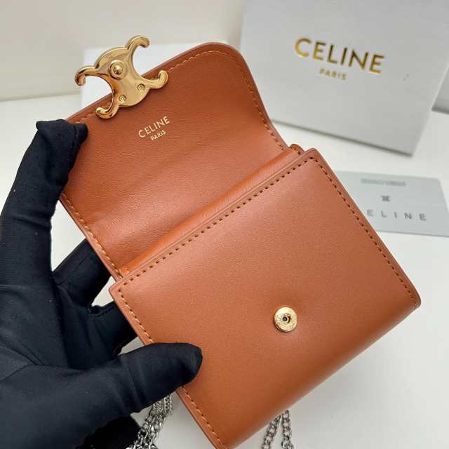 CELINE セリーヌ celine スモール ウォレット 新品 ミニ フラップ 三